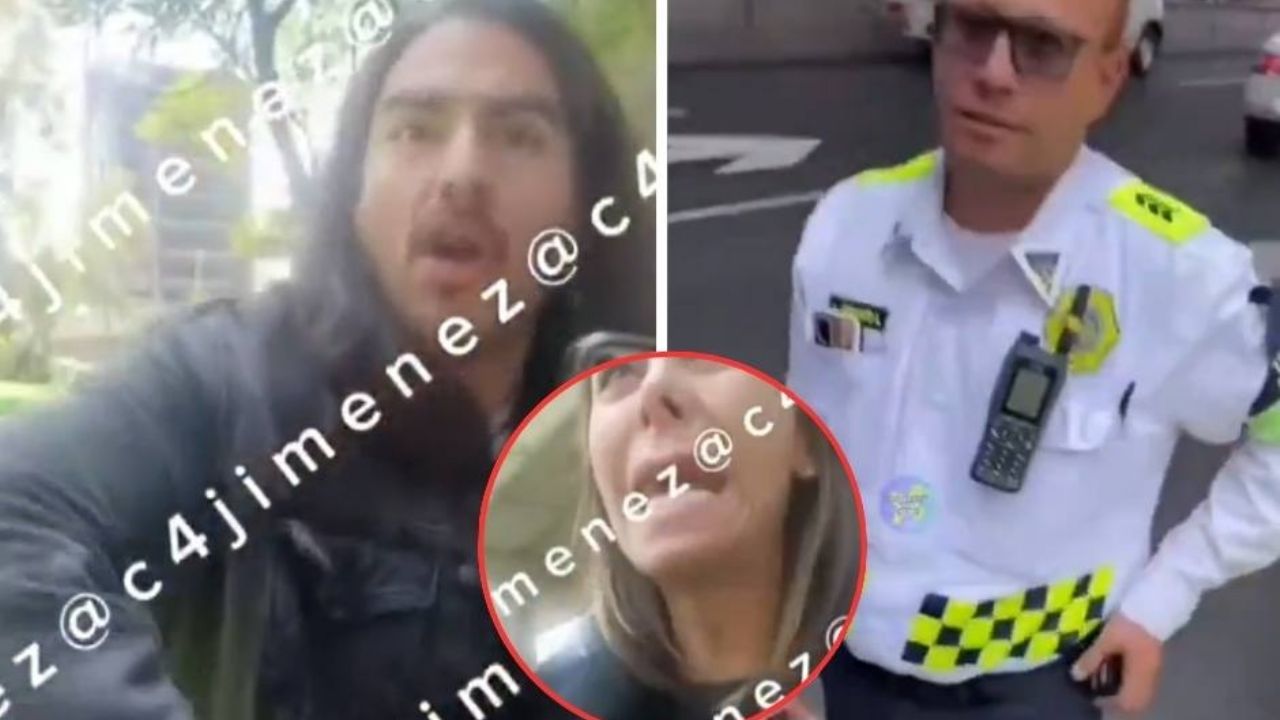 VIDEOS: Frente a su pareja, Rey Grupero pierde el control y se enfrenta a policía de CDMX