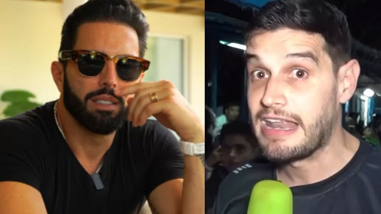 VIDEO: Poncho de Nigris se topa a Adrián Marcelo en aeropuerto y lo reta; el influencer huye