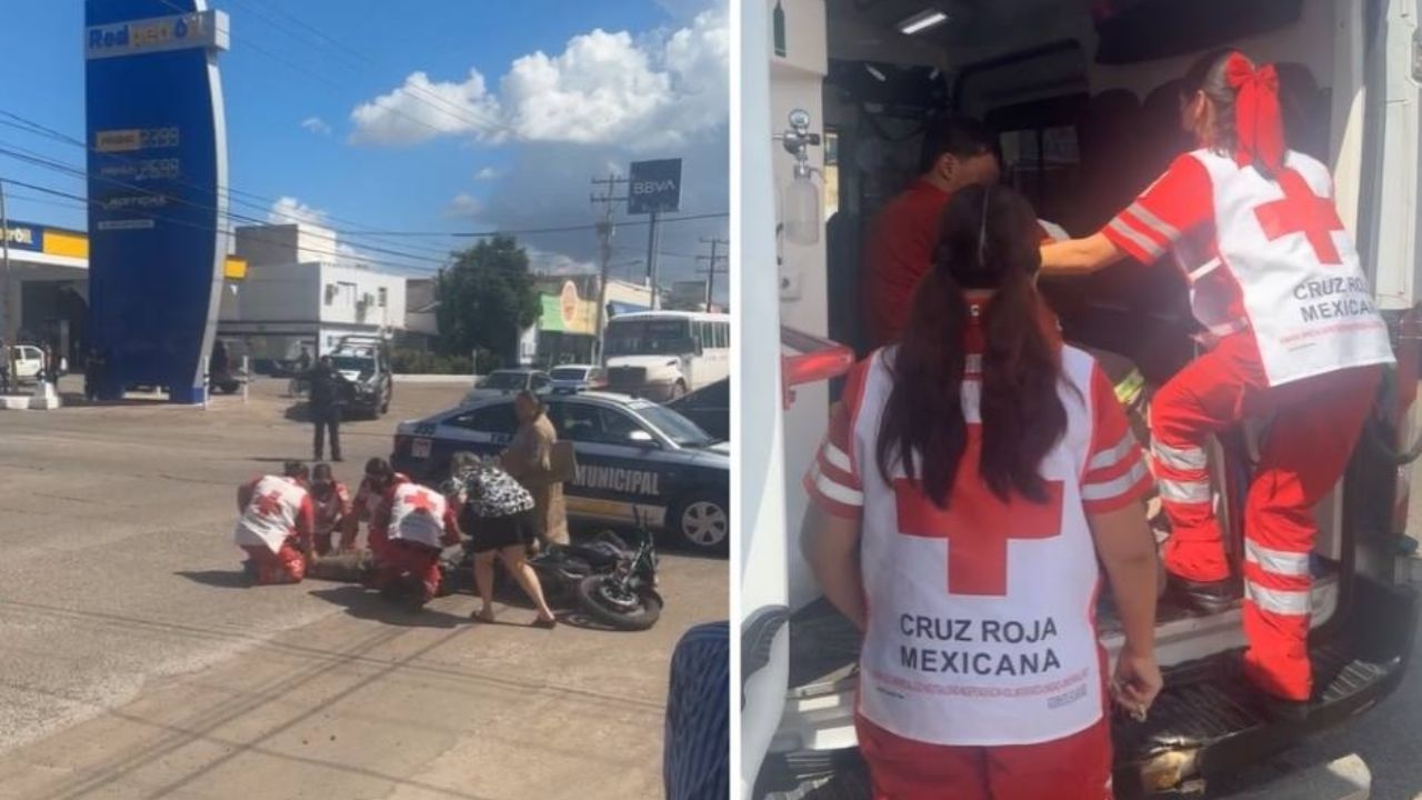 Accidente en Ciudad Obregón: Arrollan a motociclista en calles California y Jesús García