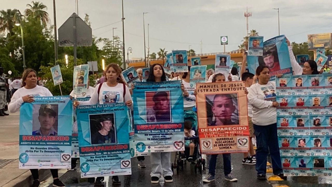 “Somos voces de los que ya no están”: Marchan en Hermosillo por el Día de la Desaparición Forzada