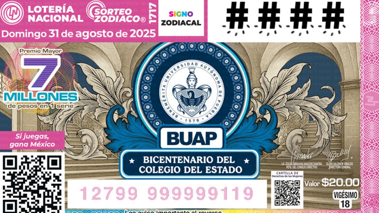 Lista COMPLETA de GANADORES del Sorteo Zodiaco No.1717 de la Lotería Nacional de este domingo 31 de agosto