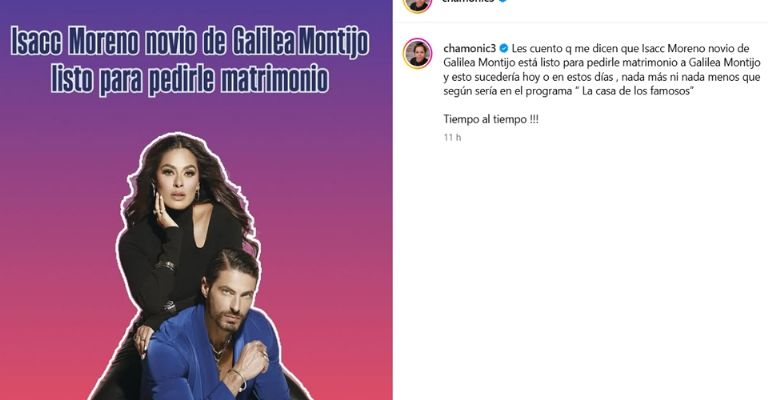Isaac Moreno le pediría a Galilea Montijo matrimonio en La Casa de los Famosos México