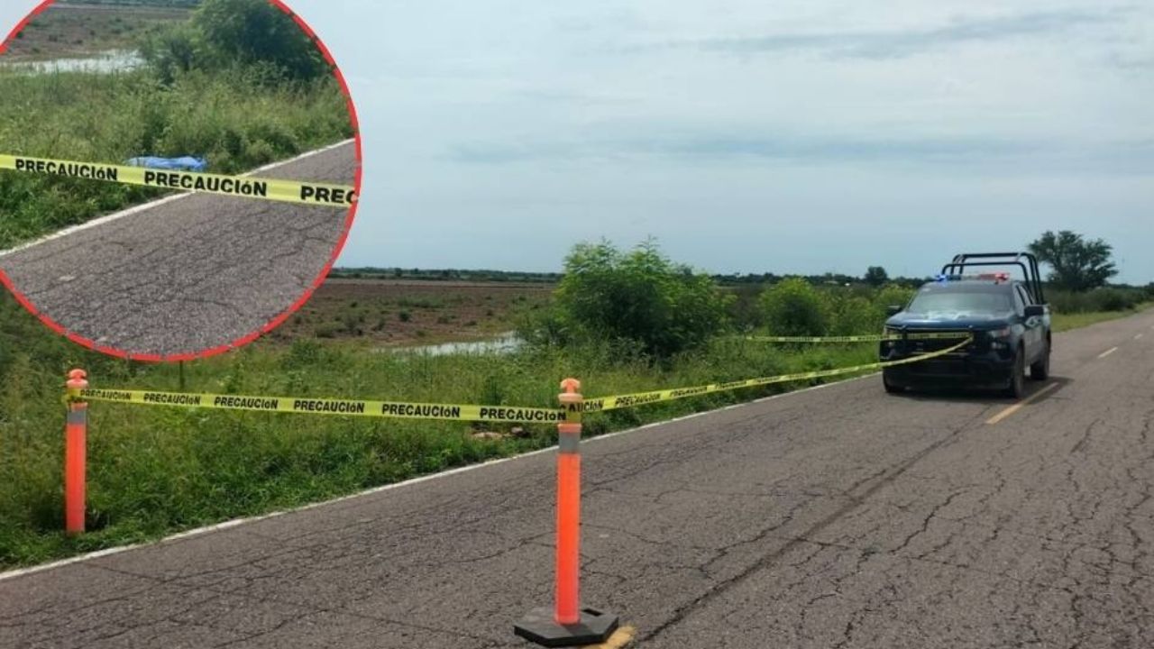 Con signos de violencia, hallan cadáver en carretera de Mocorito; se trataría de un joven