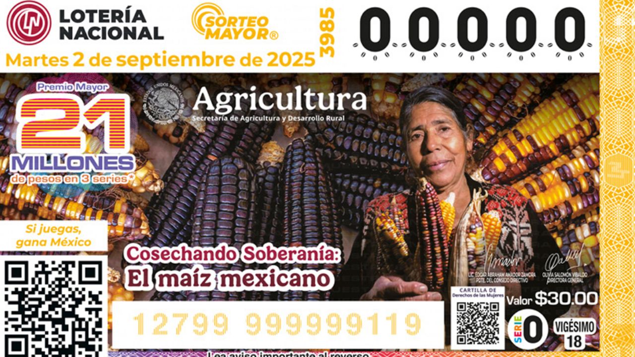Lotería Nacional: Lista COMPLETA de GANADORES del Sorteo Mayor No. 3985 de HOY martes 2 de septiembre