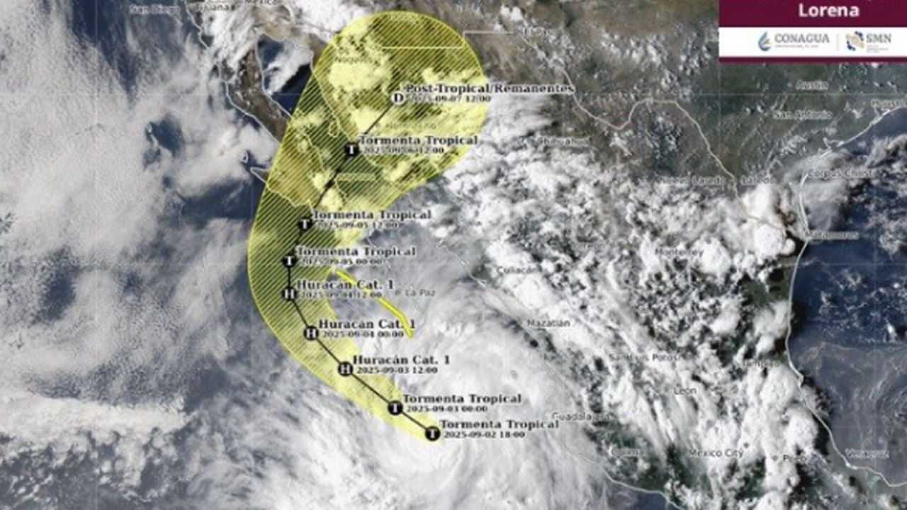 Clima en Sonora: Tormenta tropical ‘Lorena’ se FORTALECE; esperan LLUVIAS FUERTES en Ciudad Obregón esta NOCHE