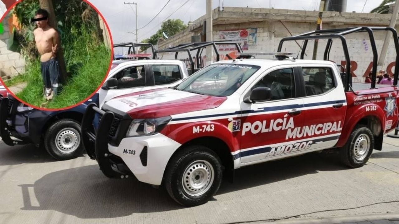 Lo querían linchar: Cansados de los robos, vecinos de Puebla amarran a asaltante a un poste