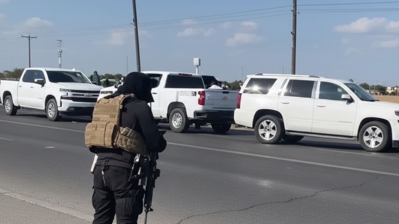 Dos civiles heridos de bala, saldo de persecución y balacera en carretera de Reynosa