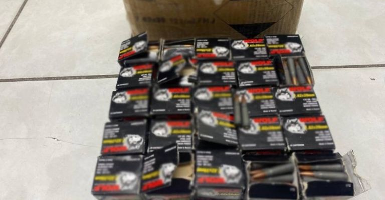 Los cartuchos fueron puestos a disposición del Ministerio Público Federal