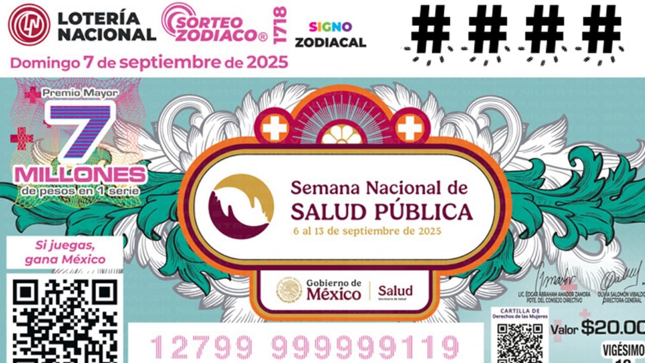 Lista COMPLETA de GANADORES del Sorteo Zodiaco No.1718 de la Lotería Nacional de HOY, domingo 7 de septiembre
