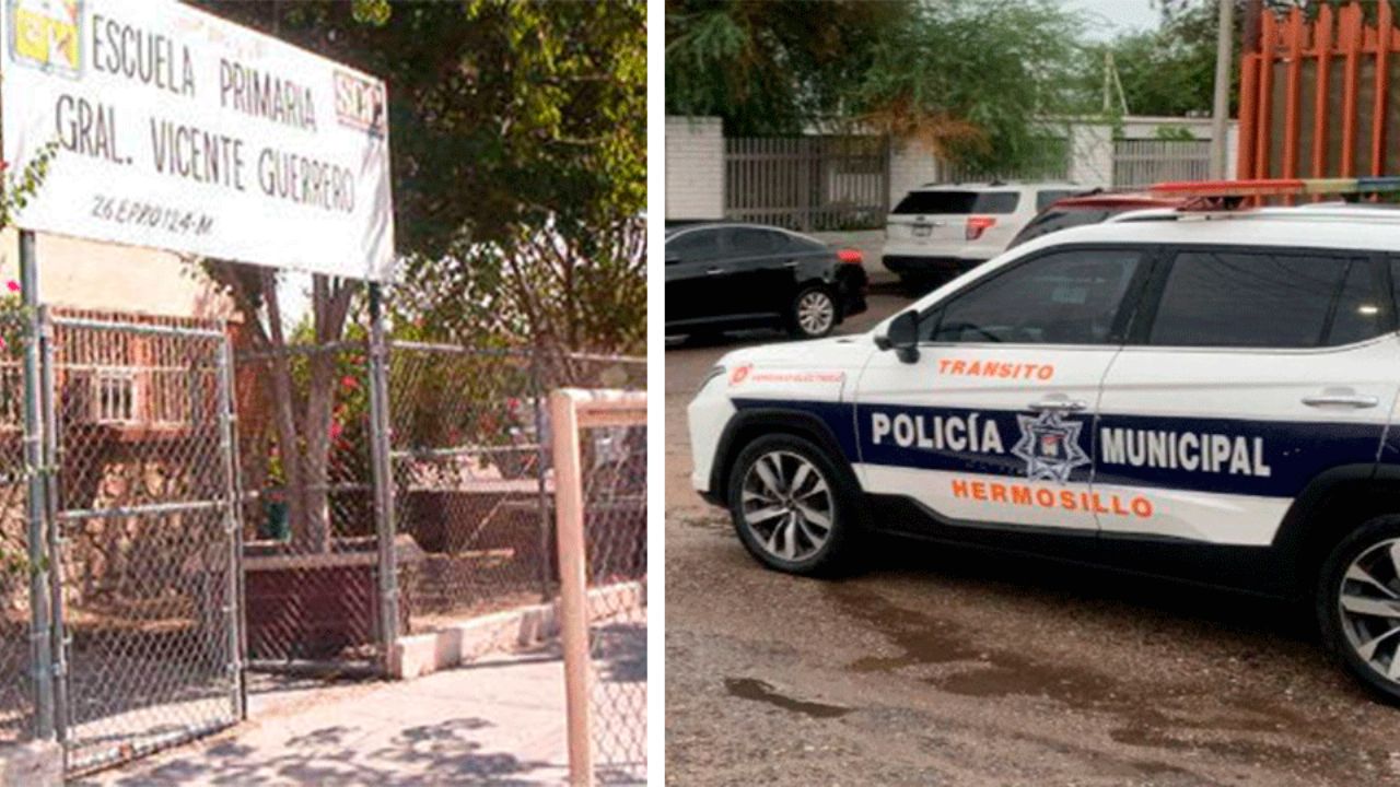 Pánico en primaria de Hermosillo tras hallazgo de artefactos explosivos; suspenden clases