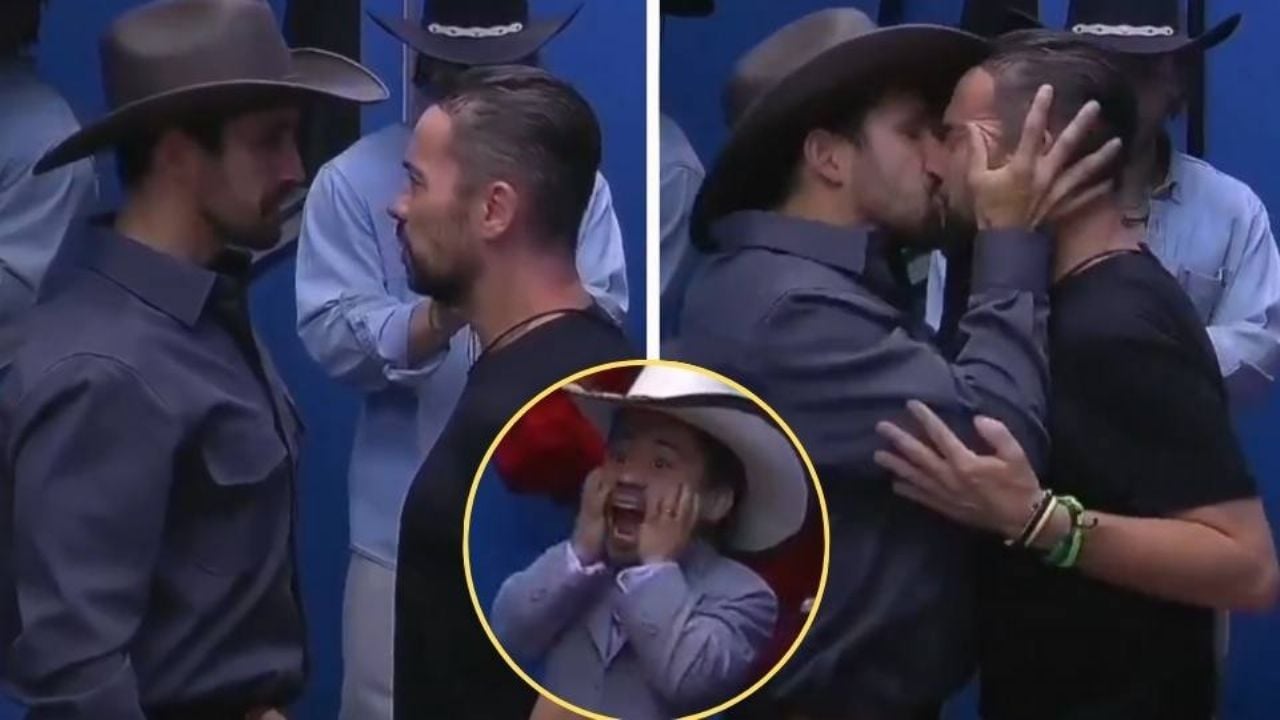 ‘El Guana’ y ‘Shiky’ se dan tremendo beso en ‘La Casa de los Famosos’; esto fue lo que pasó