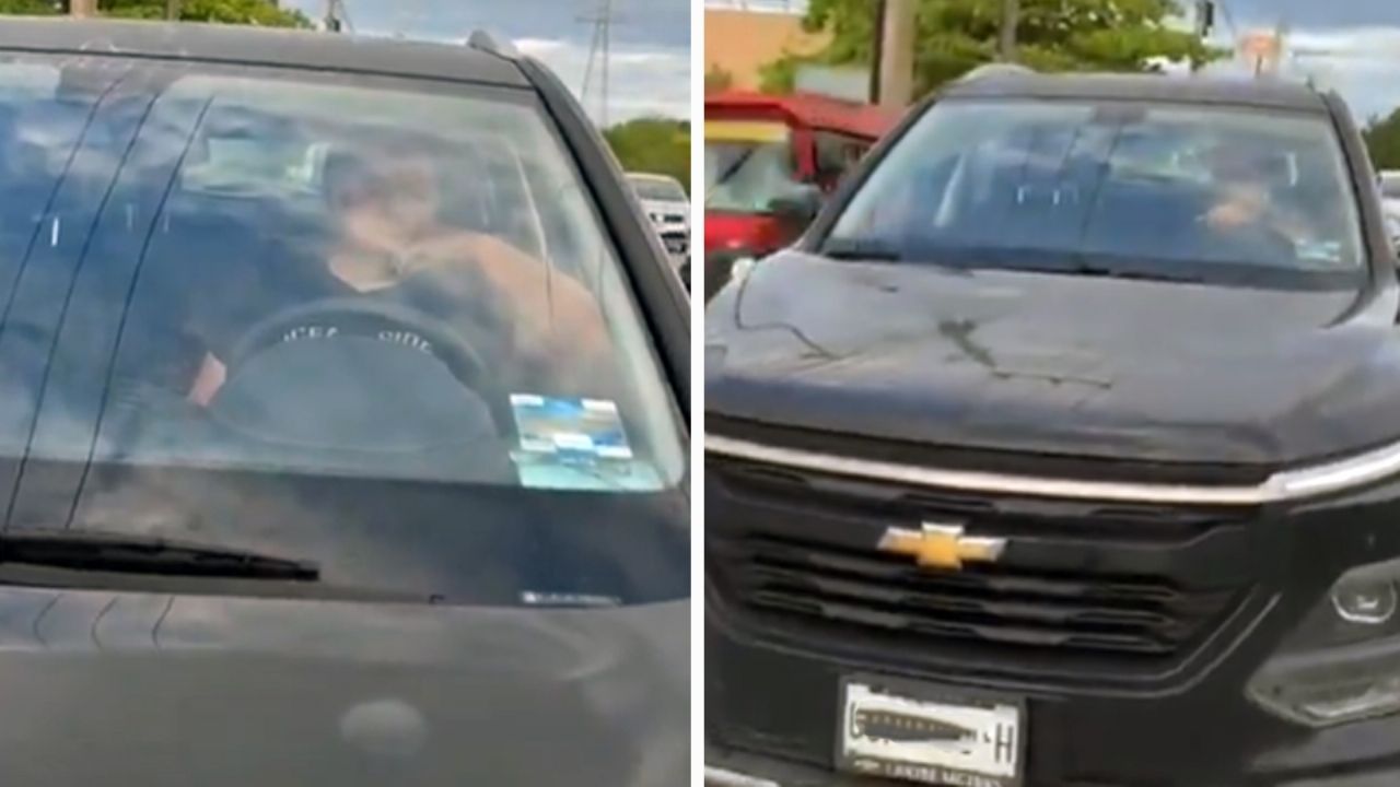 VIDEO: Automovilista intenta atropellar a pareja durante altercado y huye en Yucatán