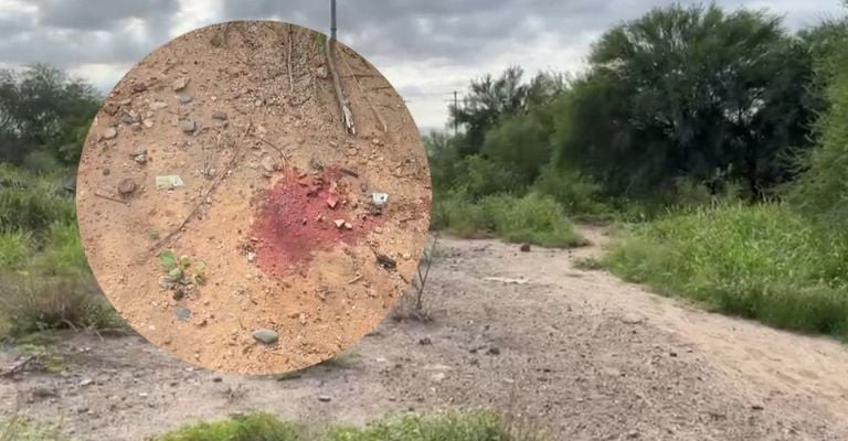 Se encontraron manchas de sangre en el lugar