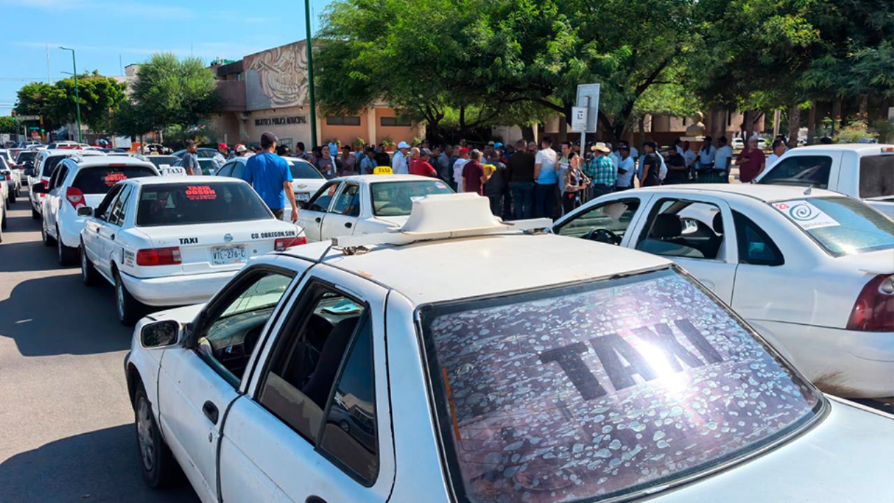 Taxistas ‘quinceros’ de Cajeme defienden su ruta y exigen participación en mesas de transporte