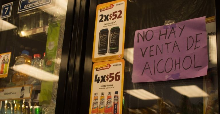 No venta de alcohol 15 y 16 de septiembre