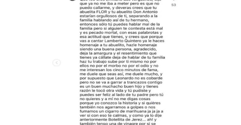 Emiliano Aguilar arremete contra Marcela Rubiales por defender a Leonardo Aguilar