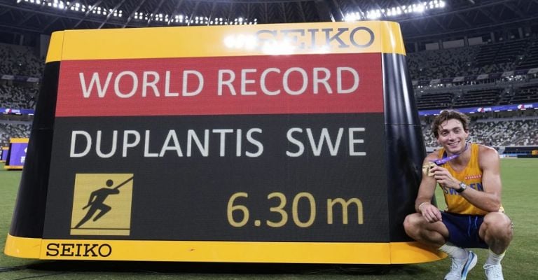 El sueco volvió a romper su propio récord