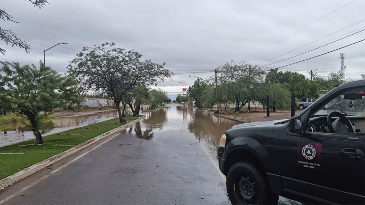 Empalme: Cancelan desfile cívico por intensas lluvias que afectaron la ciudad
