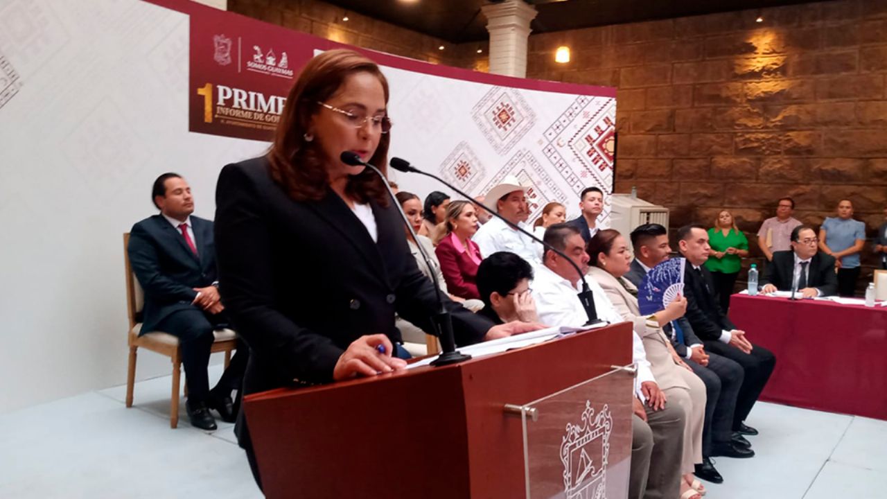 Karla Córdova rinde su Primer Informe de Gobierno; resalta avances en obra