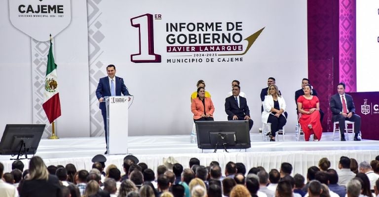Lamarque destaca logros en su Primer Informe de Gobierno
