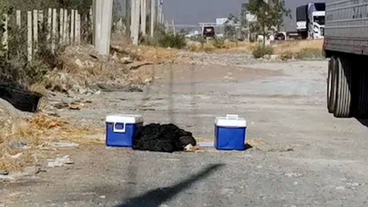 Terrible hallazgo: Abandonan hieleras con dos cuerpos desmembrados en San Luis Potosí