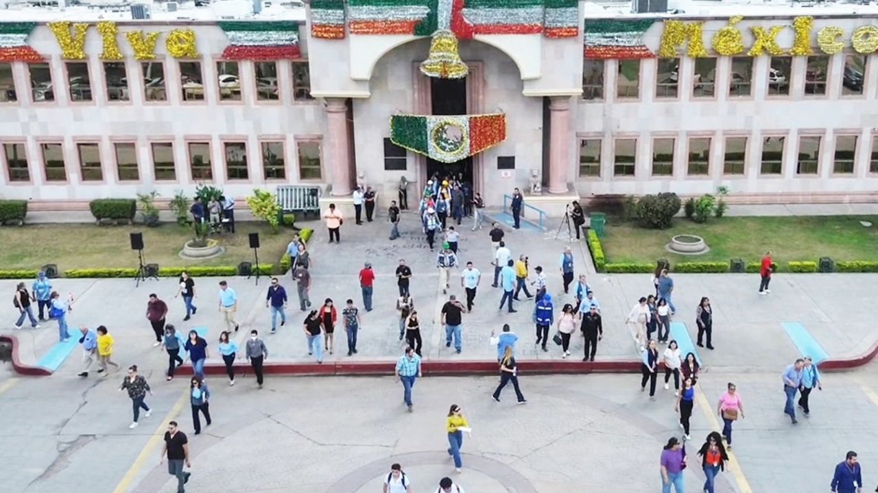 Simulacro Nacional 2025: Evacúan a 565 personas del Palacio Municipal en Ciudad Obregón