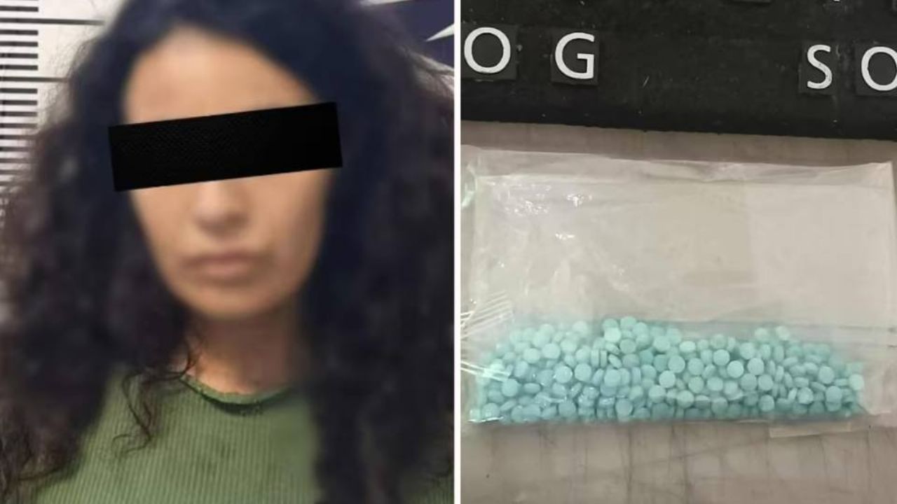 Detienen a mujer que se drogaba en calles de Nogales; le aseguran pastillas de fentanilo