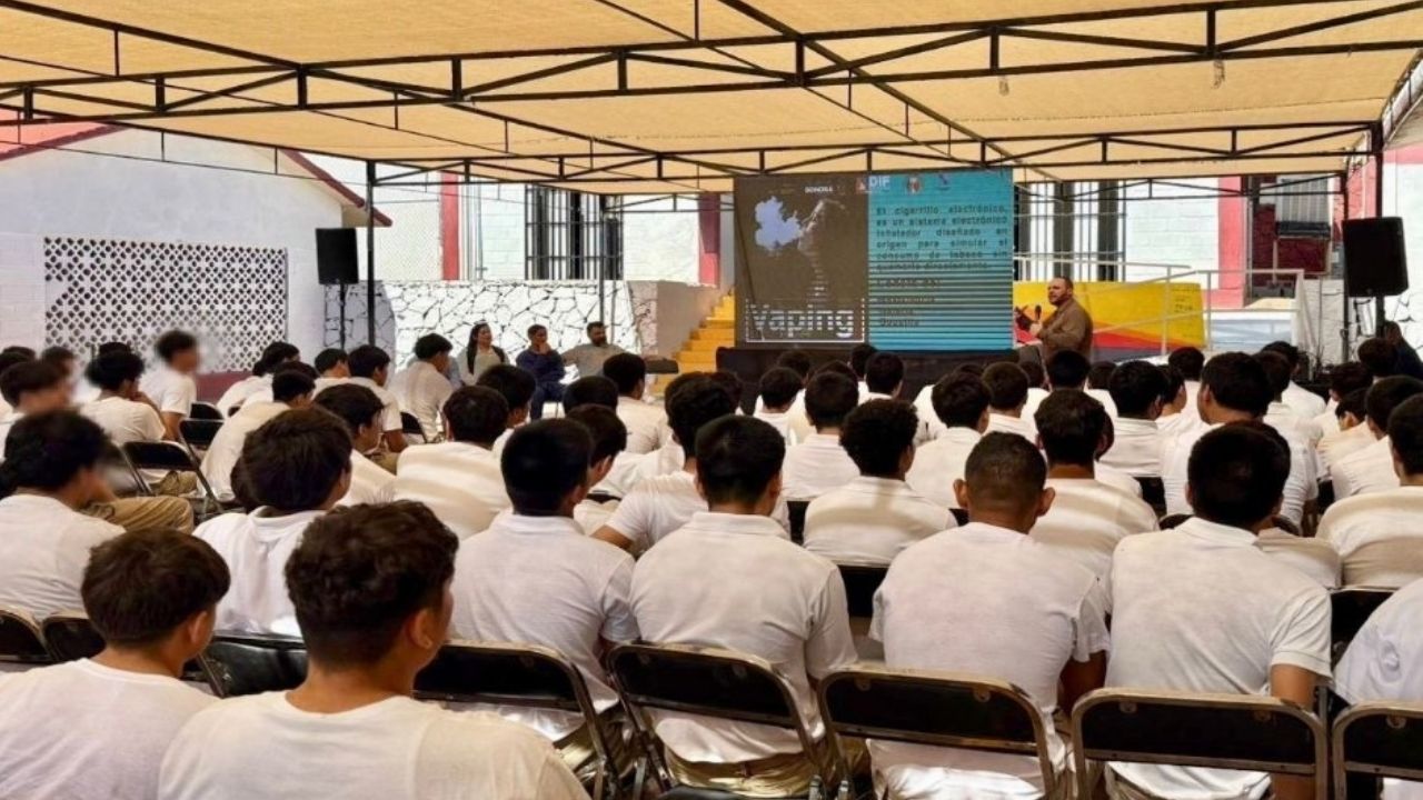 Sonora: Llevan conferencias a jóvenes internos en el Itama sobre riesgos de las adicciones