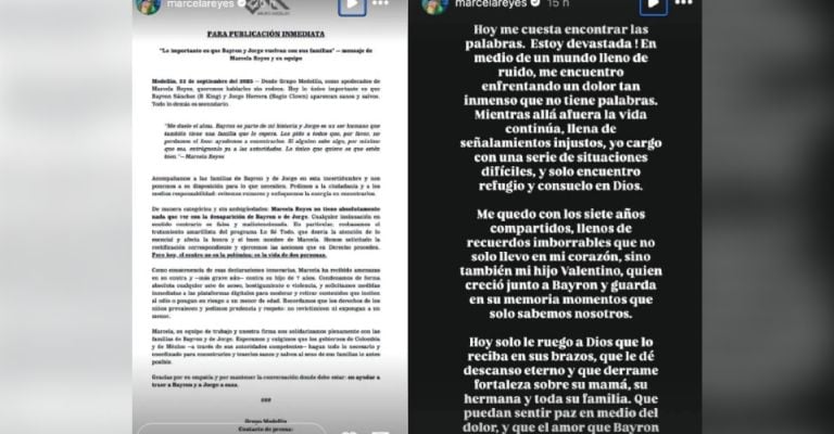 Marcela Reyes, ex de B-King, aclara acusaciones de su asesinato y hace dura confesión