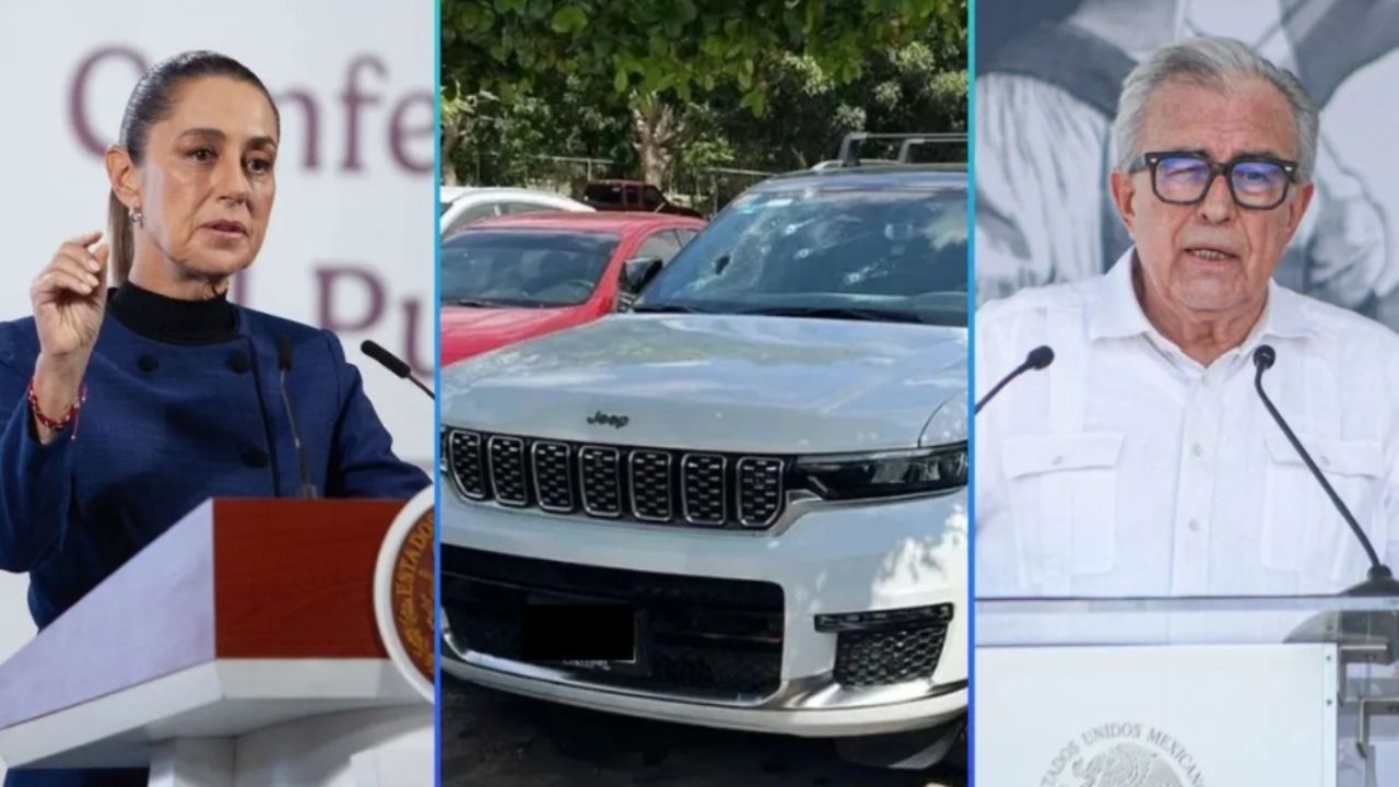 Sheinbaum señala que ataque a camioneta con la nieta de Rocha Moya “pudo ser por robo de vehículo”