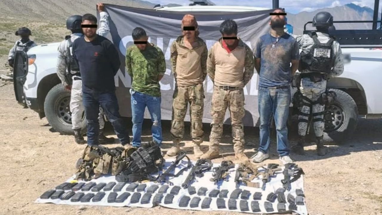 Tras enfrentamiento armado, caen seis sicarios atrincherados y con arsenal en Chihuahua