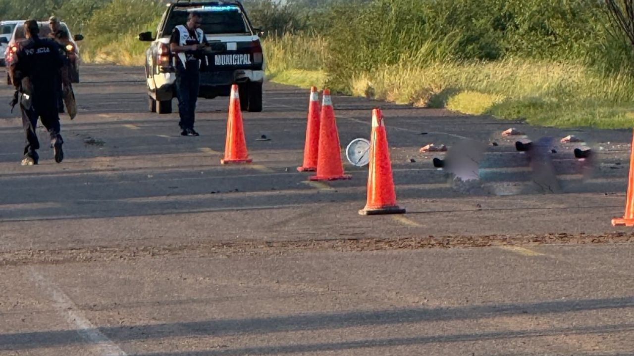 Muere motociclista tras ser embestido por tráiler en Sonora; el responsable huyó