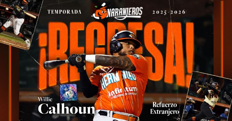 Figura de los Naranjeros de Hermosillo, está de regreso para la temporada 2025-2026