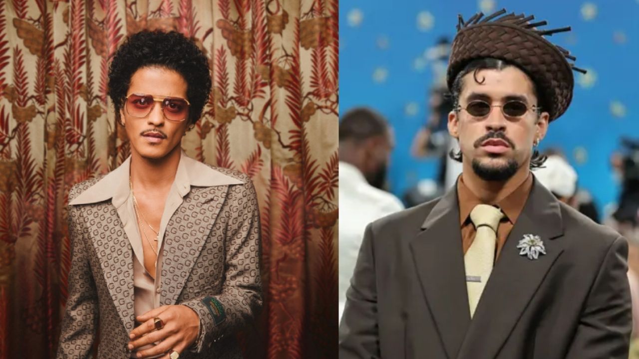 ¿Molesto? Bruno Mars reacciona a Bad Bunny en el show de Medio Tiempo en el Super Bowl LX
