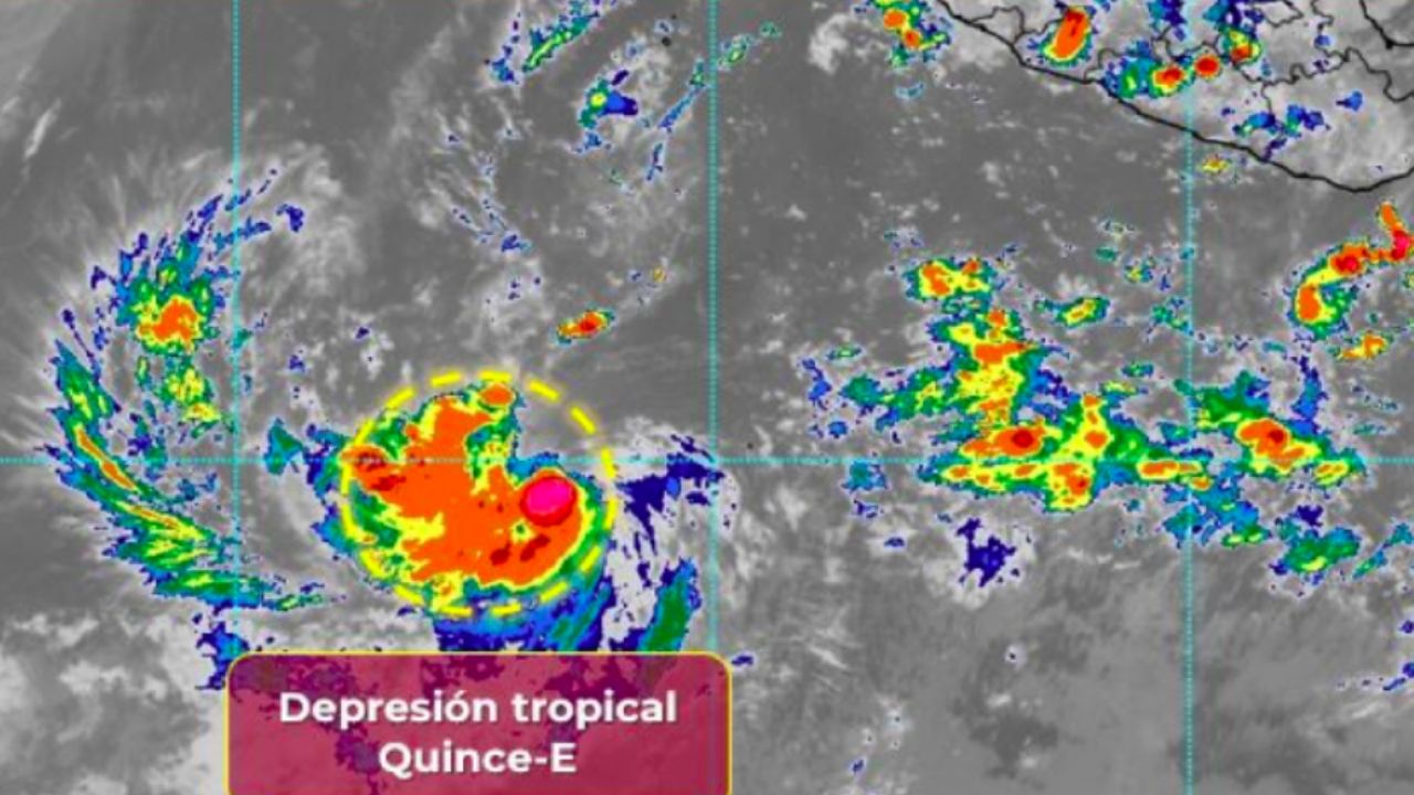 Se forma la depresión Quince-E en el Pacífico: ¿Afectará a Sonora con LLUVIAS?