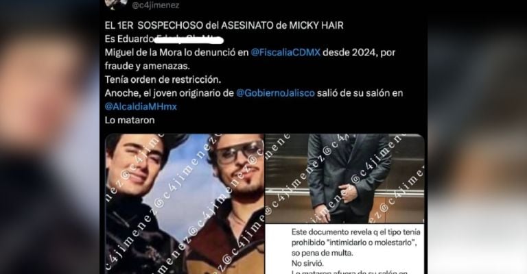 Miguel Ángel de la Mora habría recibido amenazas de muerte antes de su asesinato