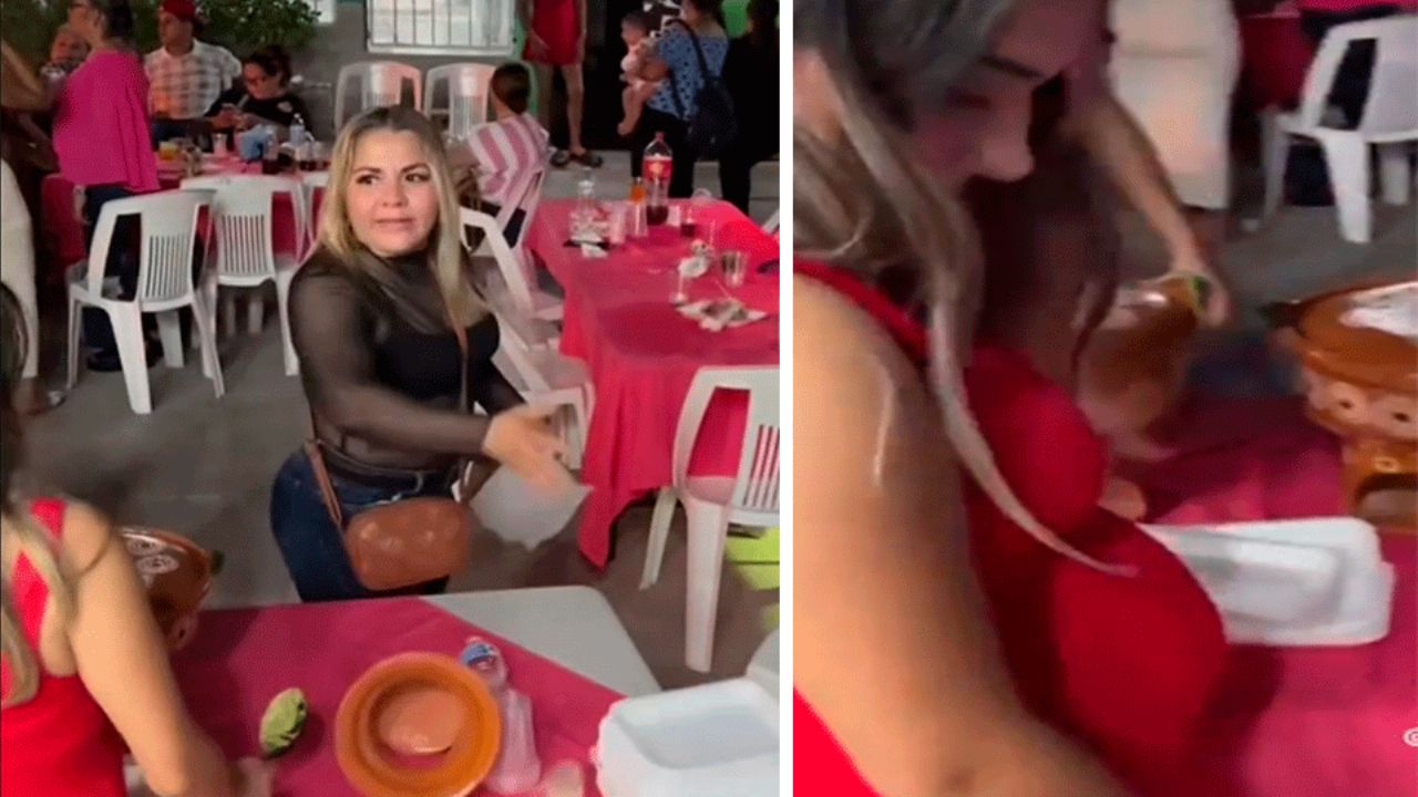 ‘Lady Hambreada’ en Mazatlán: Exige taco extra y casi golpea a una embarazada (VIDEO)