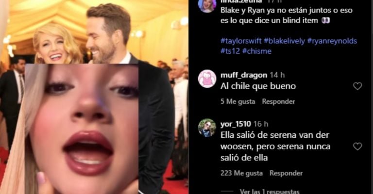 Blake Lively estaría separada de Ryan Reynolds