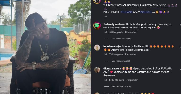 Emiliano Aguilar amenaza a Pepe Aguilar. Ángela y Christian Nodal tras sacarlo de los Billboards