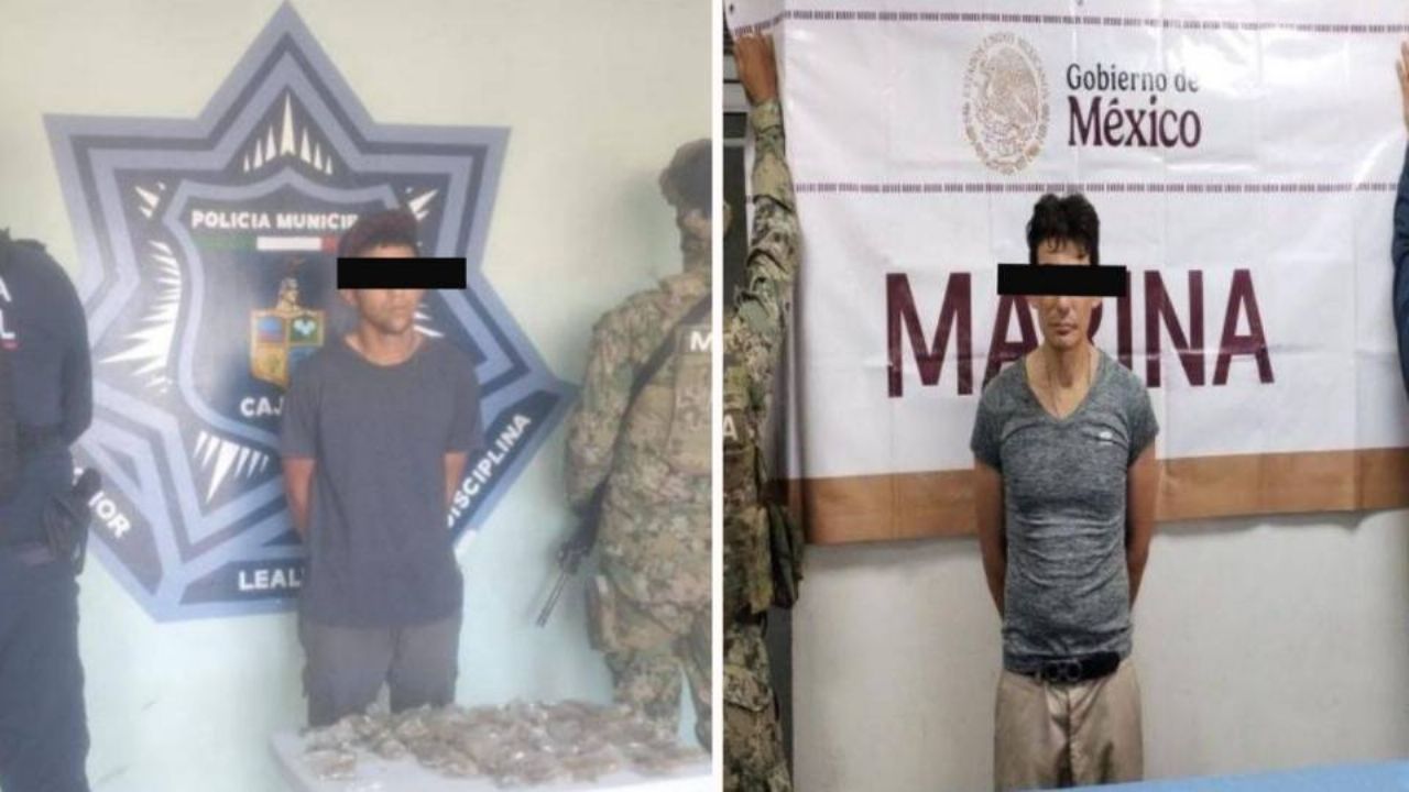 Capturan a dos supuestos ‘tiradores’ en Ciudad Obregón; aseguran marihuana y crystal