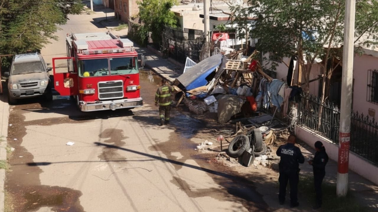 Vecinos salvan la vida de hombre en Hermosillo; combatieron el incendio de su vivienda