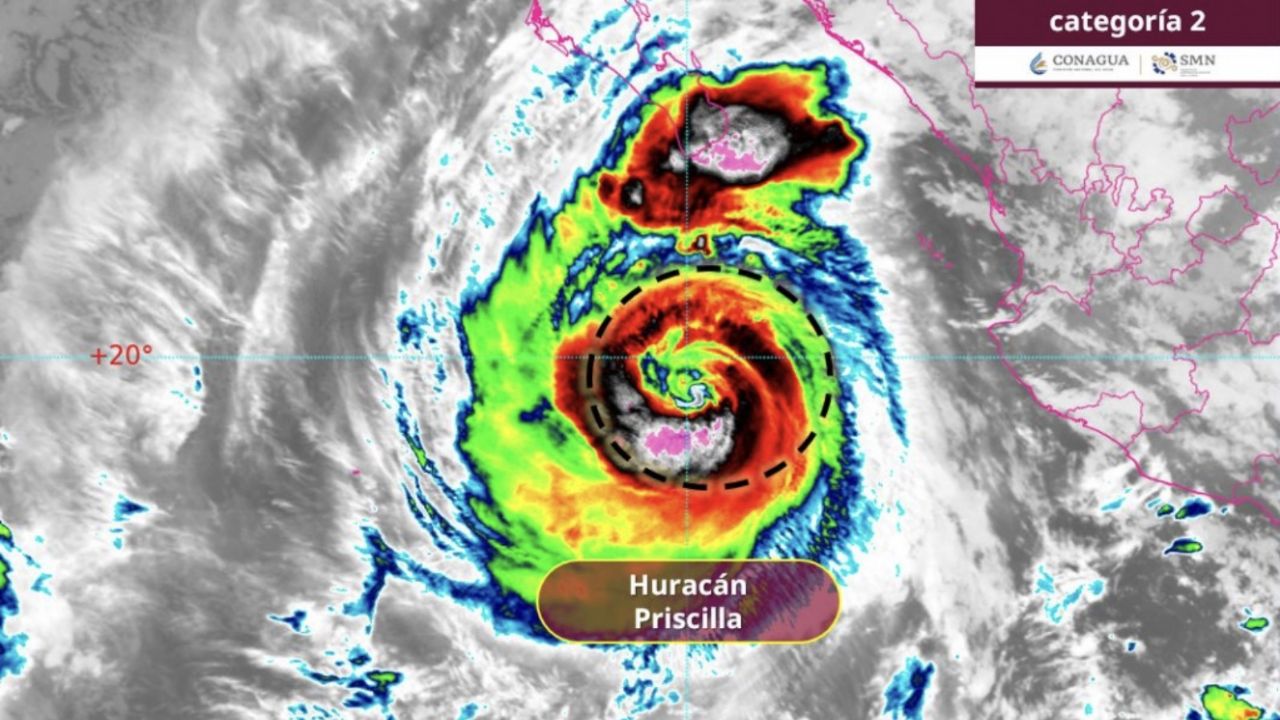 ¡Alerta! HURACÁN ‘Priscilla’ es categoría 2: ¿Cuáles serán sus efectos HOY 7 de octubre?