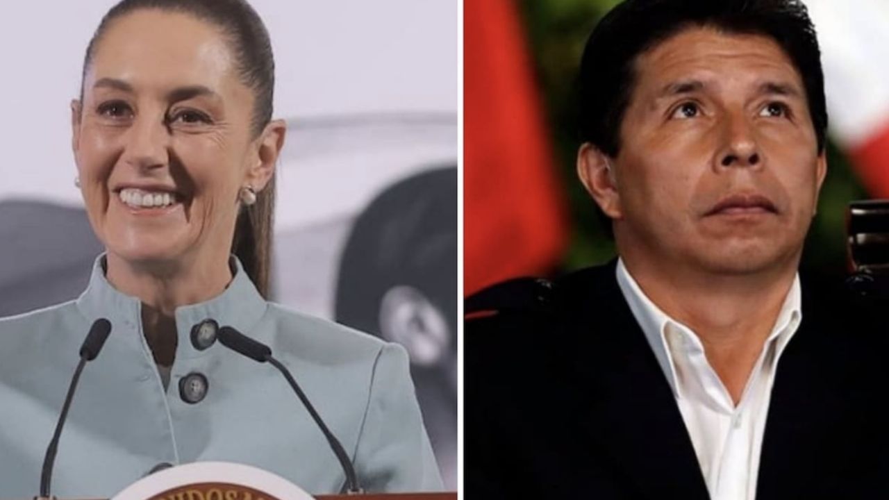 Sheinbaum insiste en liberación de Pedro Castillo, expresidente de Perú, tras destitución de Boluarte