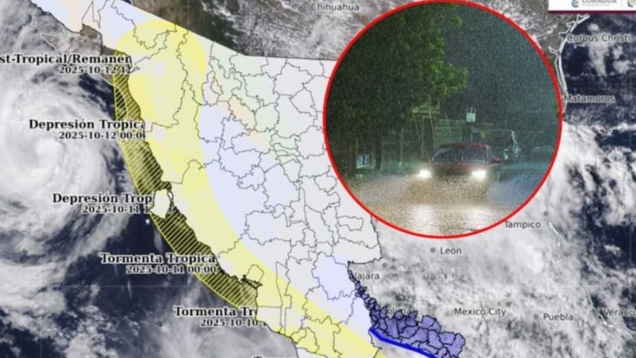 Clima en Sonora: ALERTA por LLUVIAS MUY FUERTES este SÁBADO para estos municipios por ‘Priscilla’ y ‘Raymond’