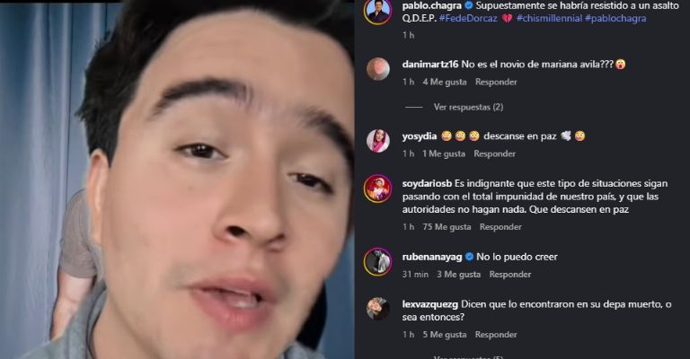 Fede Dorcaz sería asesinado por un asalto frustrado, afirma conductor de Televisa