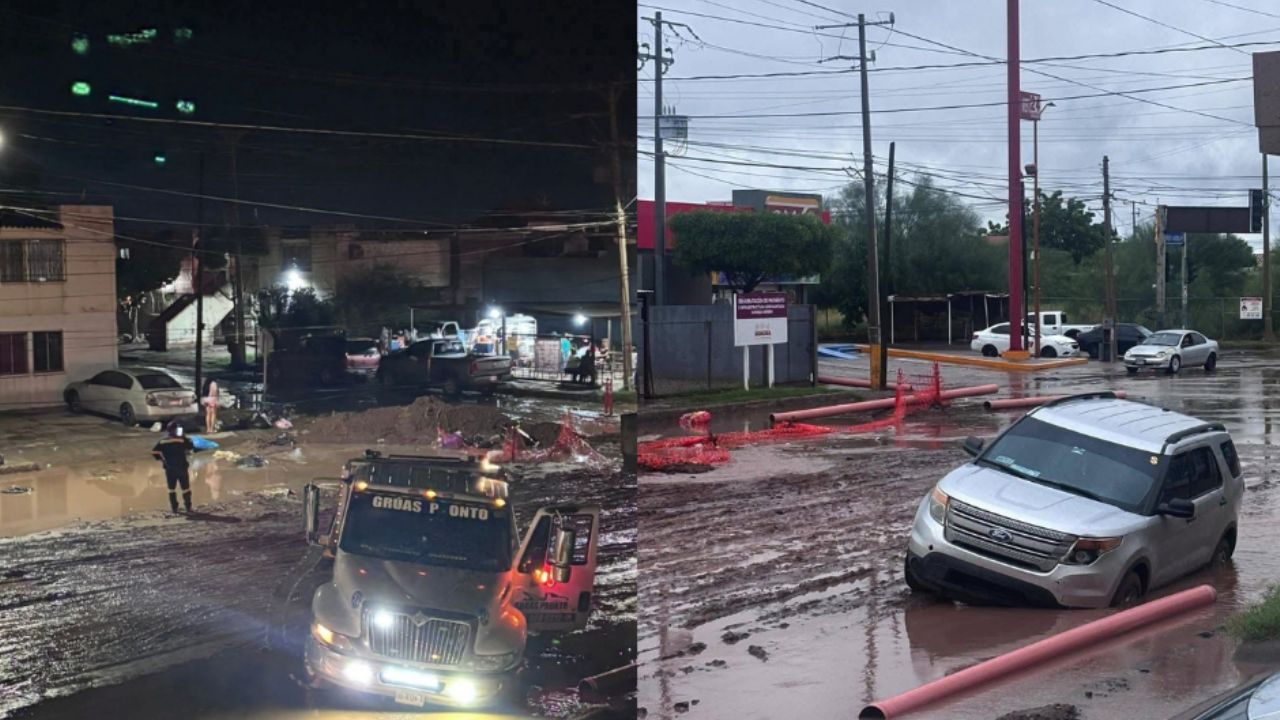 FOTOS Y VIDEOS: Calles de Ciudad Obregón quedan INUNDADAS por paso de la tormenta ‘Raymond’