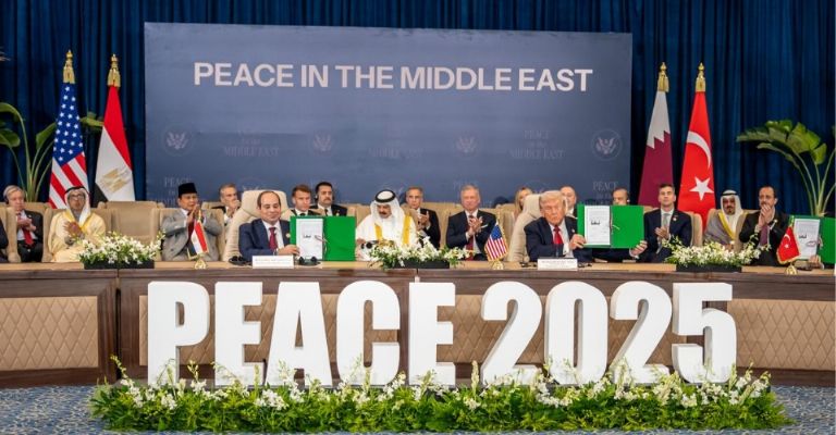 EU, Catar, Turquía y Egipto firman el acuerdo de paz