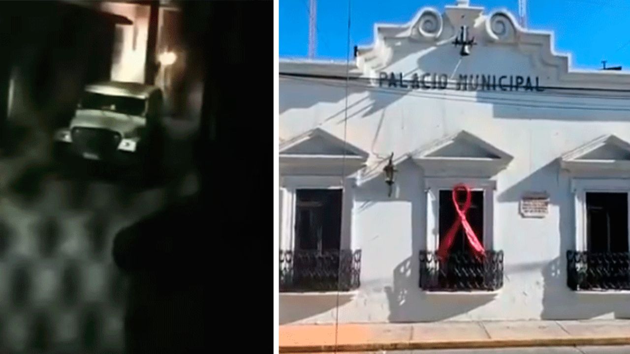 Explosivos y balas destruyen parte de la Presidencia Municipal de Zinapécuaro (VIDEO)