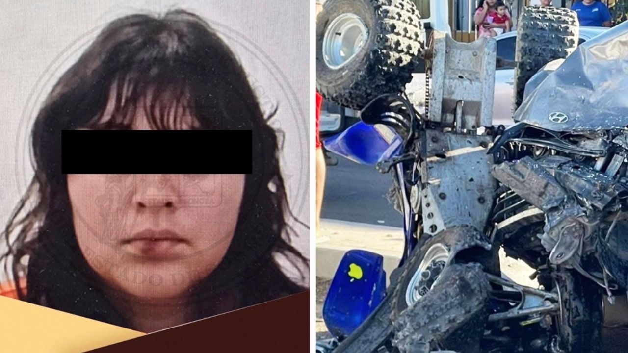 Conducía intoxicada: Detienen a mujer que arrolló y mató a motociclista en Puerto Peñasco