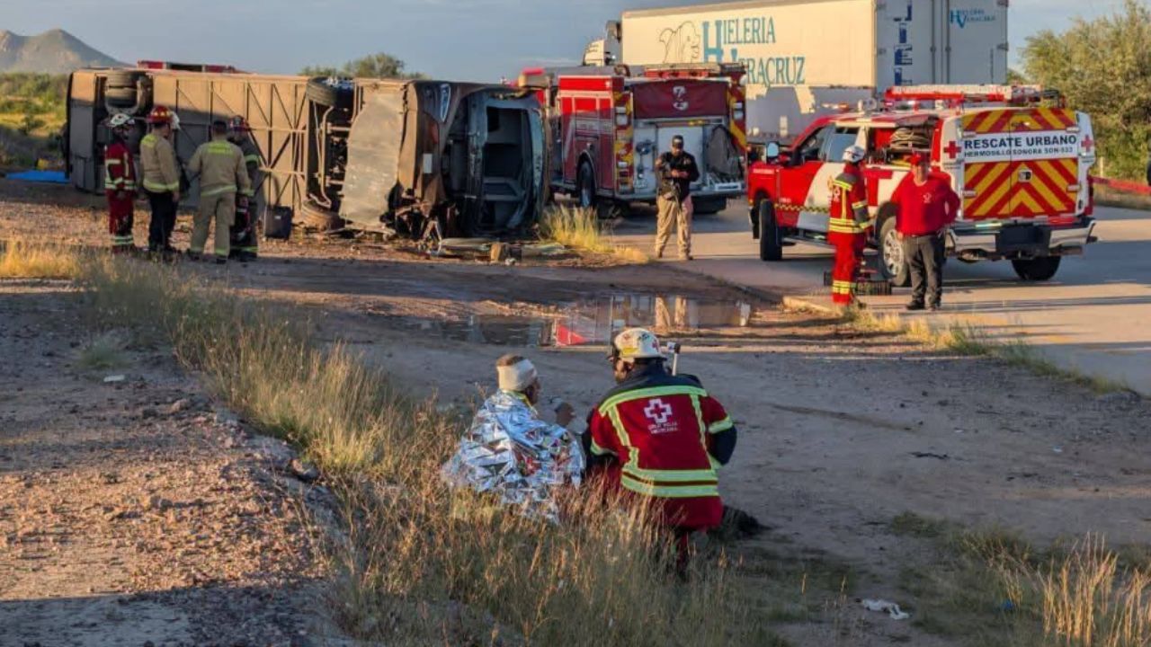 Camionazo en Sonora: DIFUNDEN LISTA preliminar de personas lesionadas de accidente en carretera Guaymas-Hermosillo
